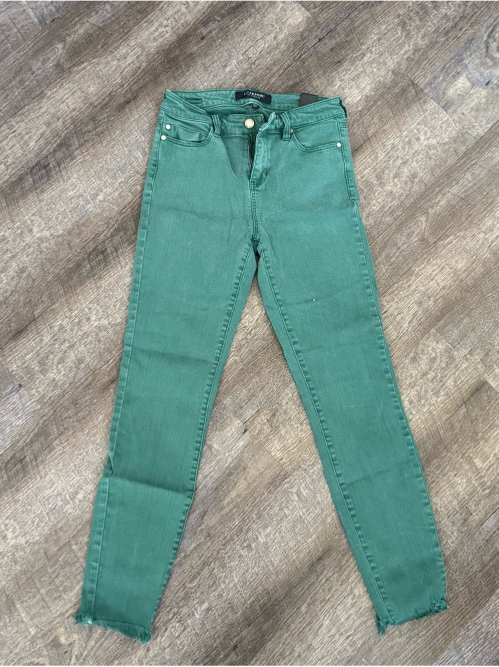 Liverpool Green Skinny Jeans